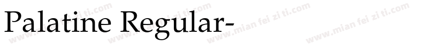 Palatine Regular字体转换